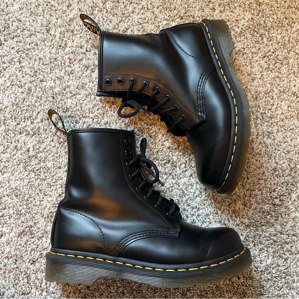 Dr. Martens 1460 Black Leather Boots - Picture 3 of 7